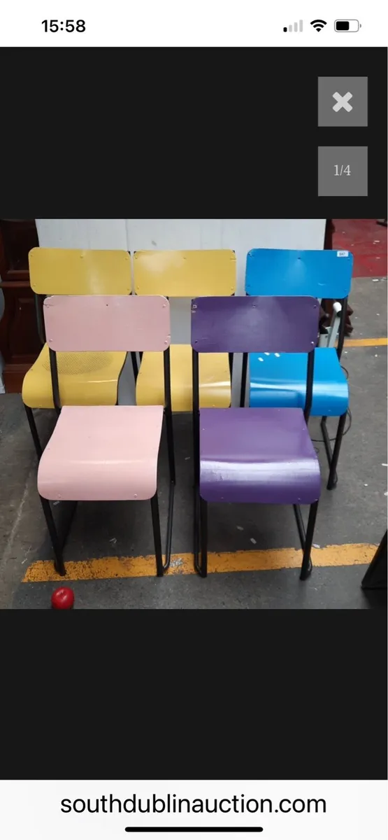 CHEERY COLOURED CHAIRS - Image 1