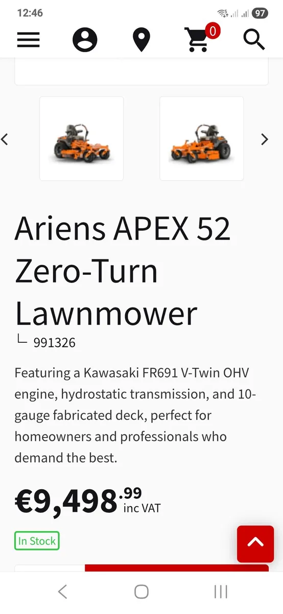 Ariens 52" commercial zero turn - Image 3