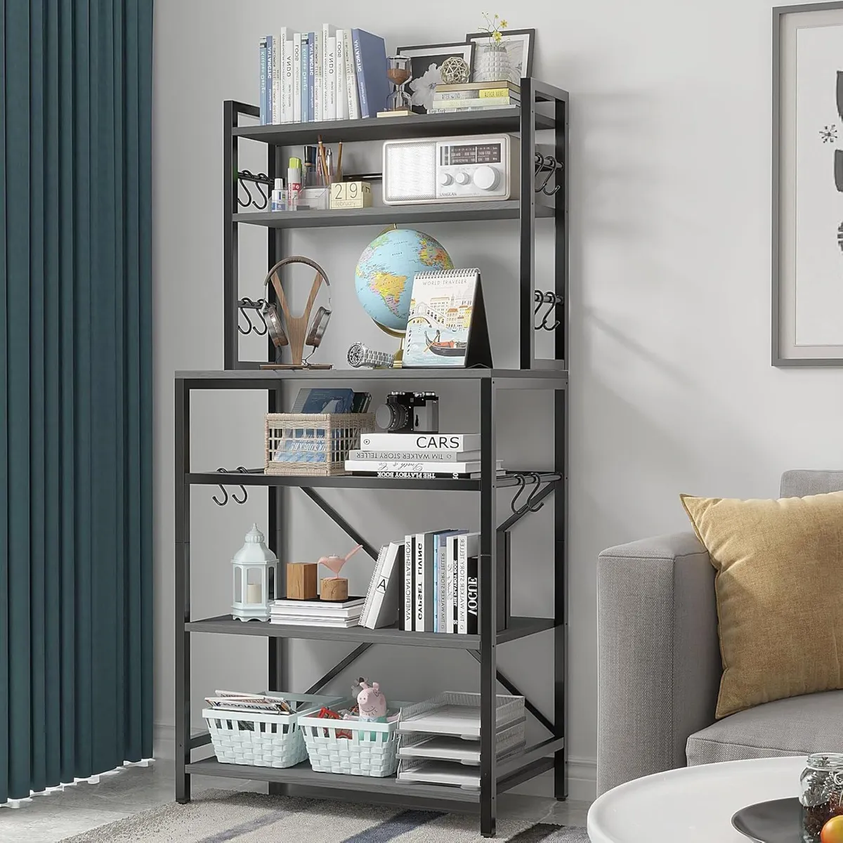 Kitchen Baker's Rack Microwave Oven Stand with - Image 4