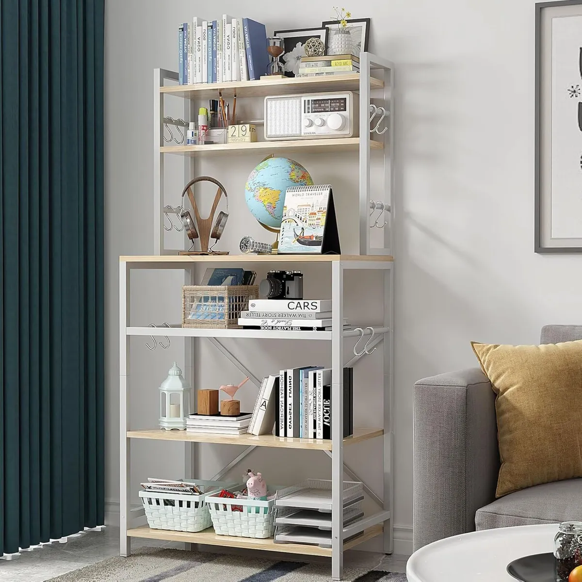 Kitchen Baker's Rack Microwave Oven Stand with - Image 4