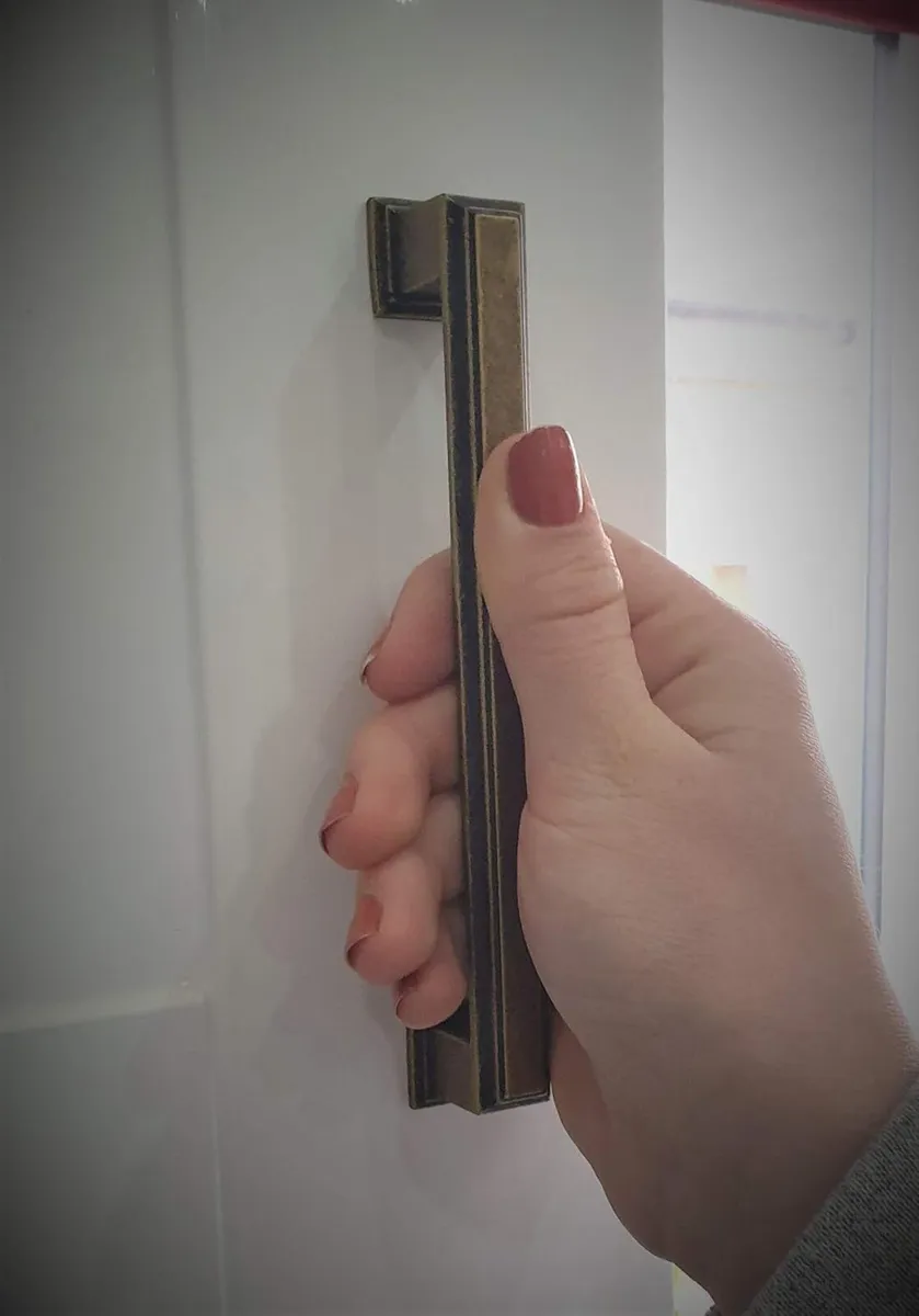 Set of 6 Art Deco Cabinet Cupboard Handles Deep