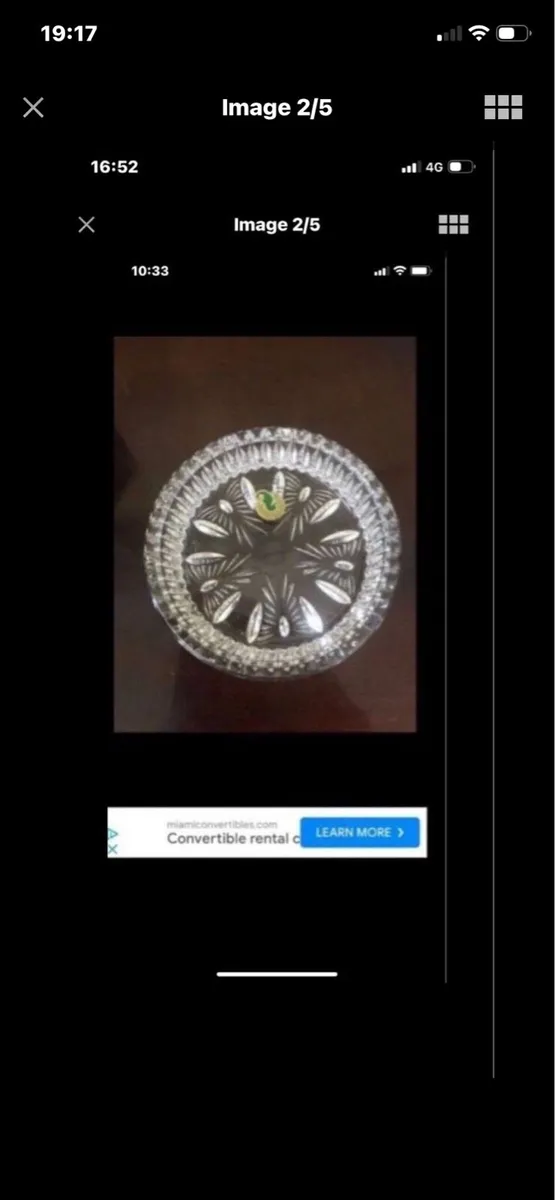 Waterford Crystal Millennium Wine Bottle Coaster - Image 2