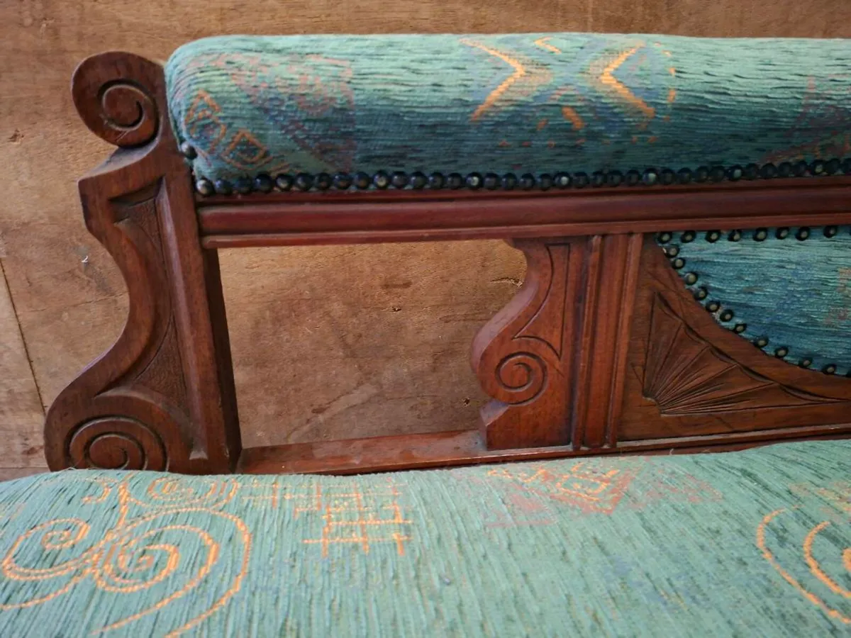 Antique Mahogany Chaise Lounge - Image 3