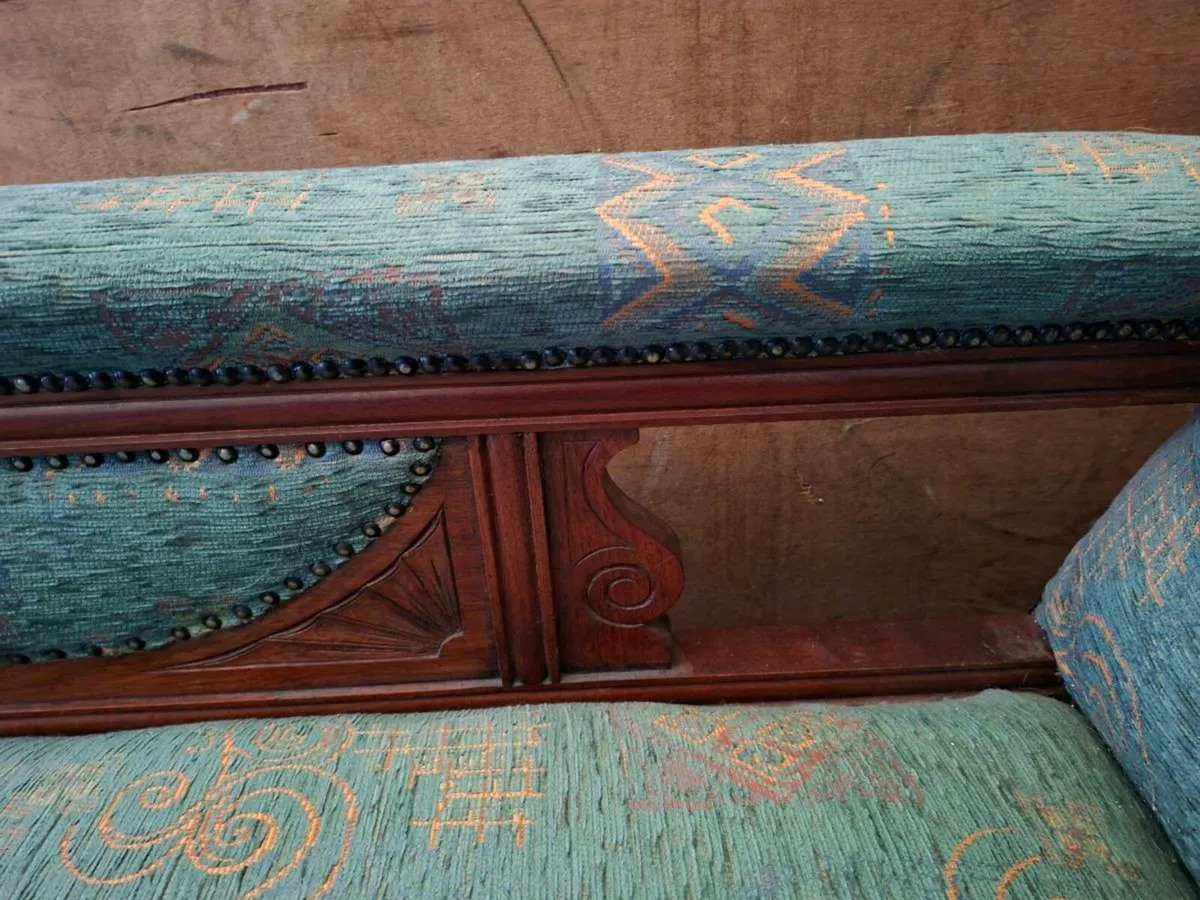Antique Mahogany Chaise Lounge - Image 4