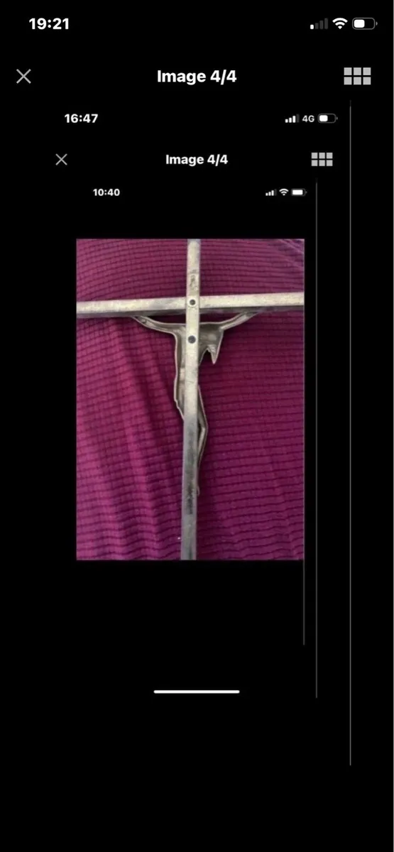 Brass crucifix - Image 4