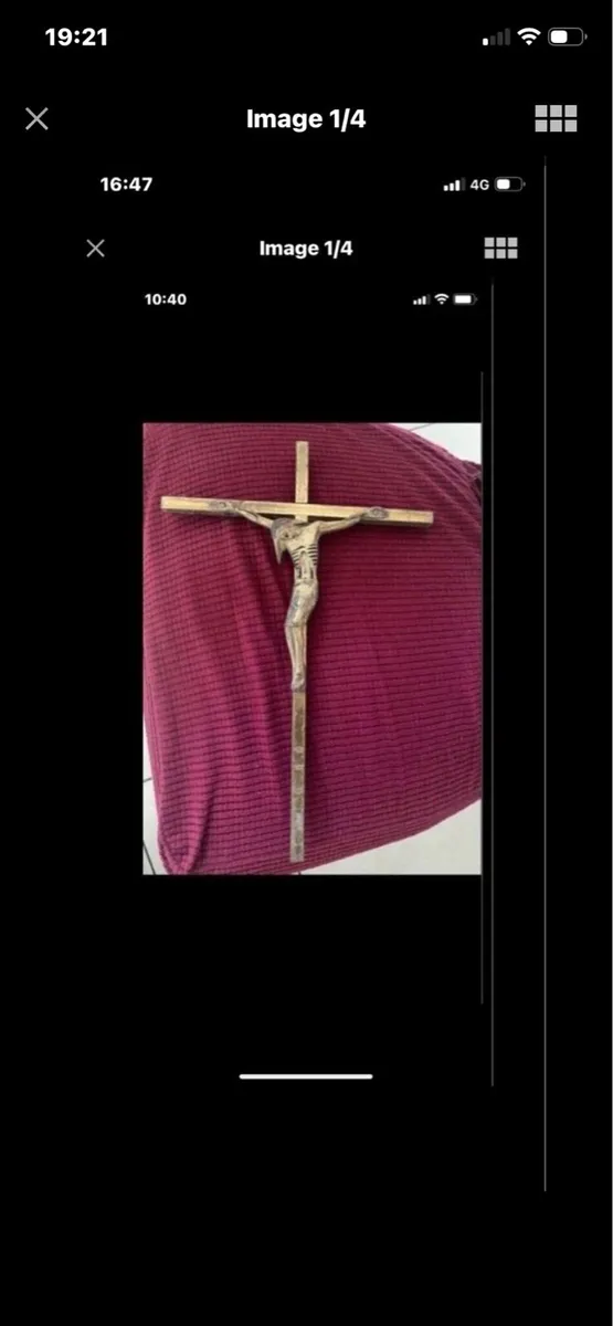 Brass crucifix - Image 1