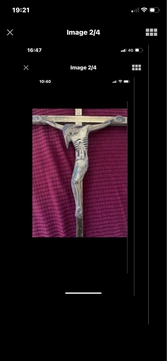 Brass crucifix - Image 2
