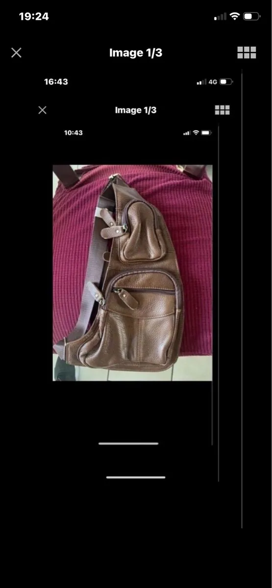 New Leather Shoulder/ Saddle Bag - Image 1