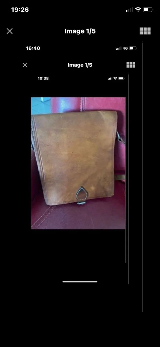 Vintage Leather Satchel - Image 1