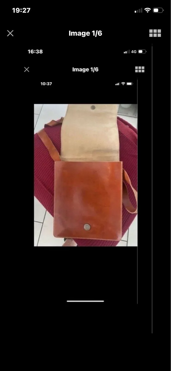 Leather Shoulder Bag - Image 1