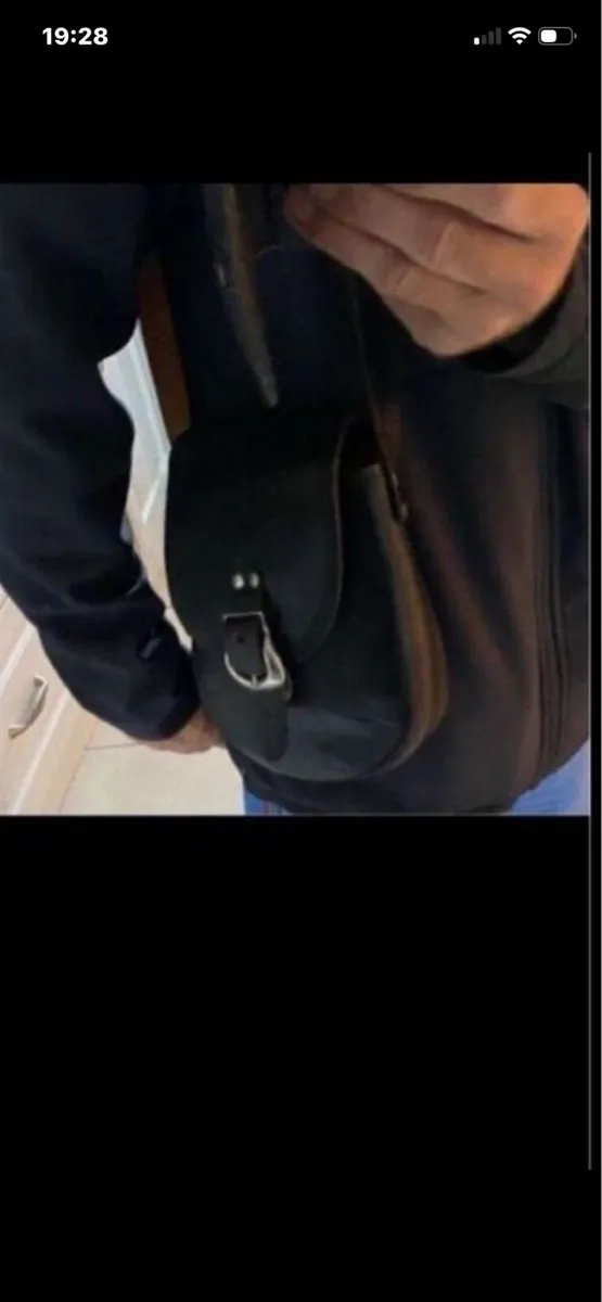 Vintage leather Shoulder Bag - Image 2