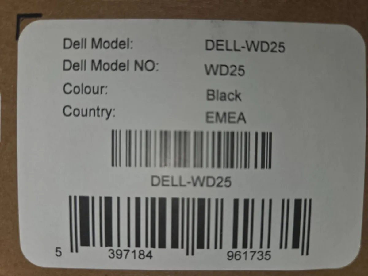 Dell WD25 USB-C Docking Station (New) - Image 4