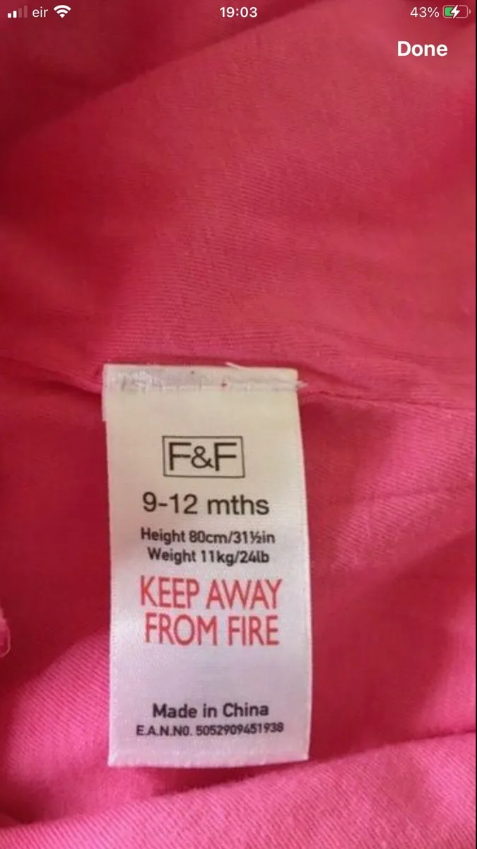 Girls stunning dress 9/12 mths €3 - Image 3