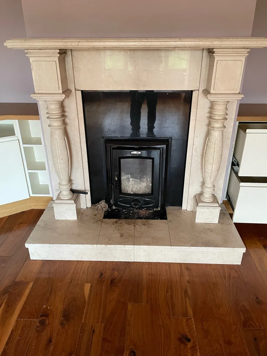 Marble fireplace