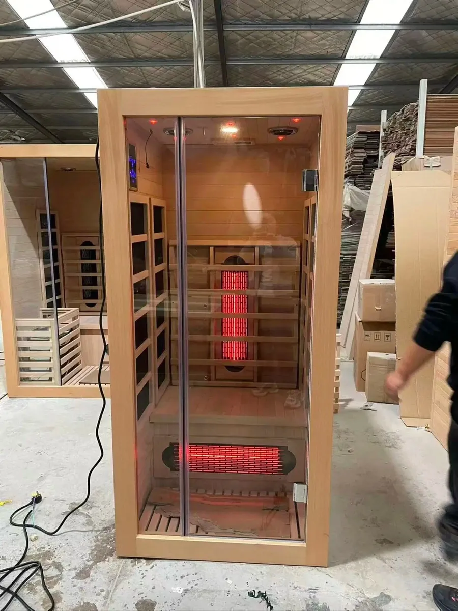 Single Person Indoor Infrared Sauna with Speaker - Image 1