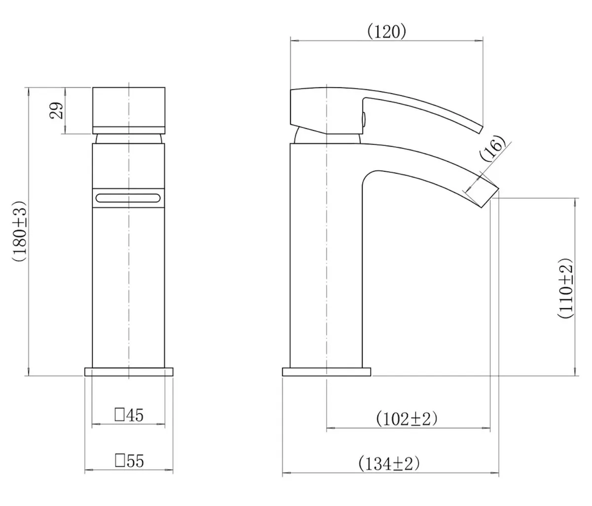 Waterfall Basin Mixer Tap | Brushed Brass (Gold) - Image 4