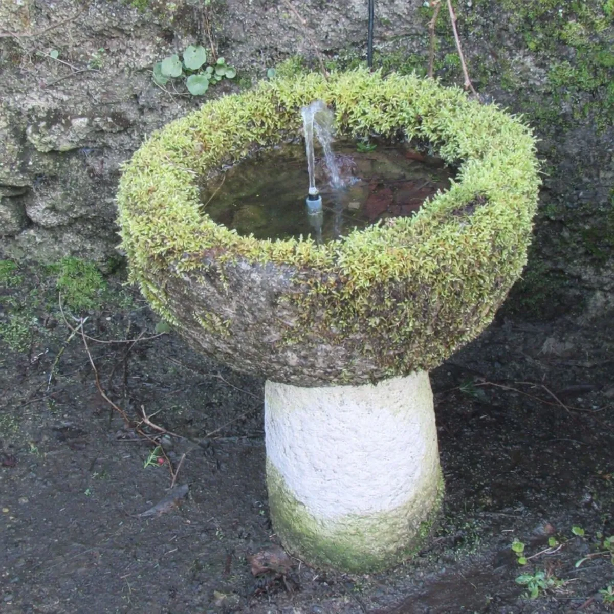 Garden Water Feature Fountain – Solid Stone Bowl - Image 1