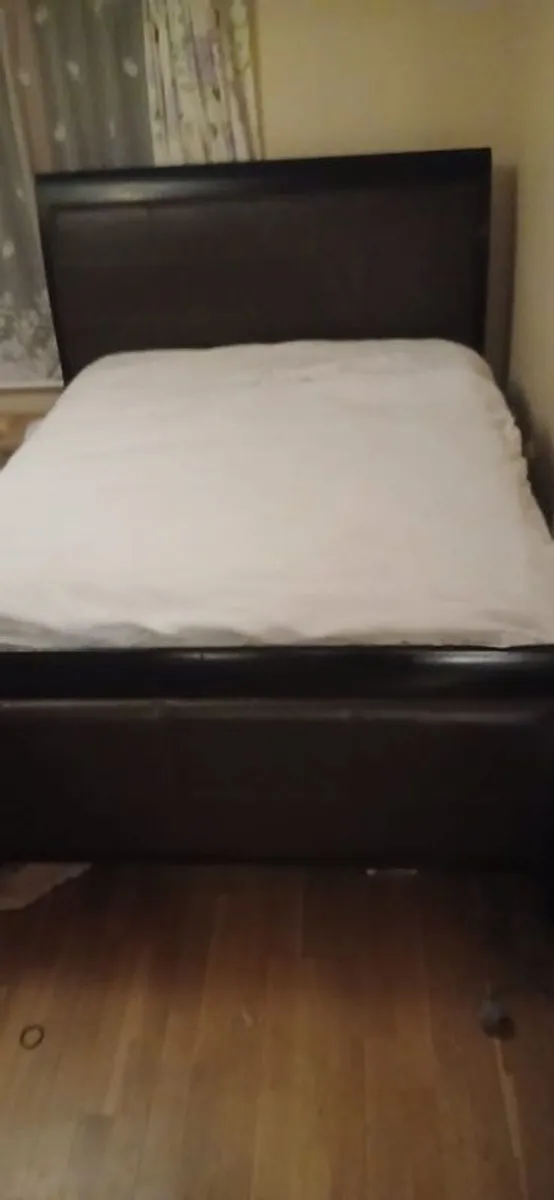 super king bed with mattress - Image 1