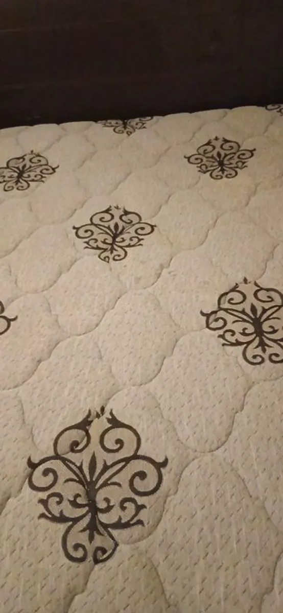 super king bed with mattress - Image 3