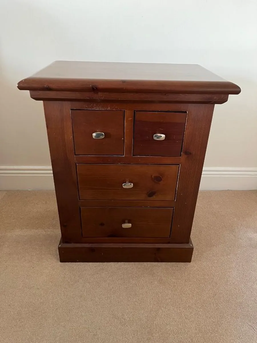 Solid Mahogany Bedside Lockers / Tables X2 - Image 3