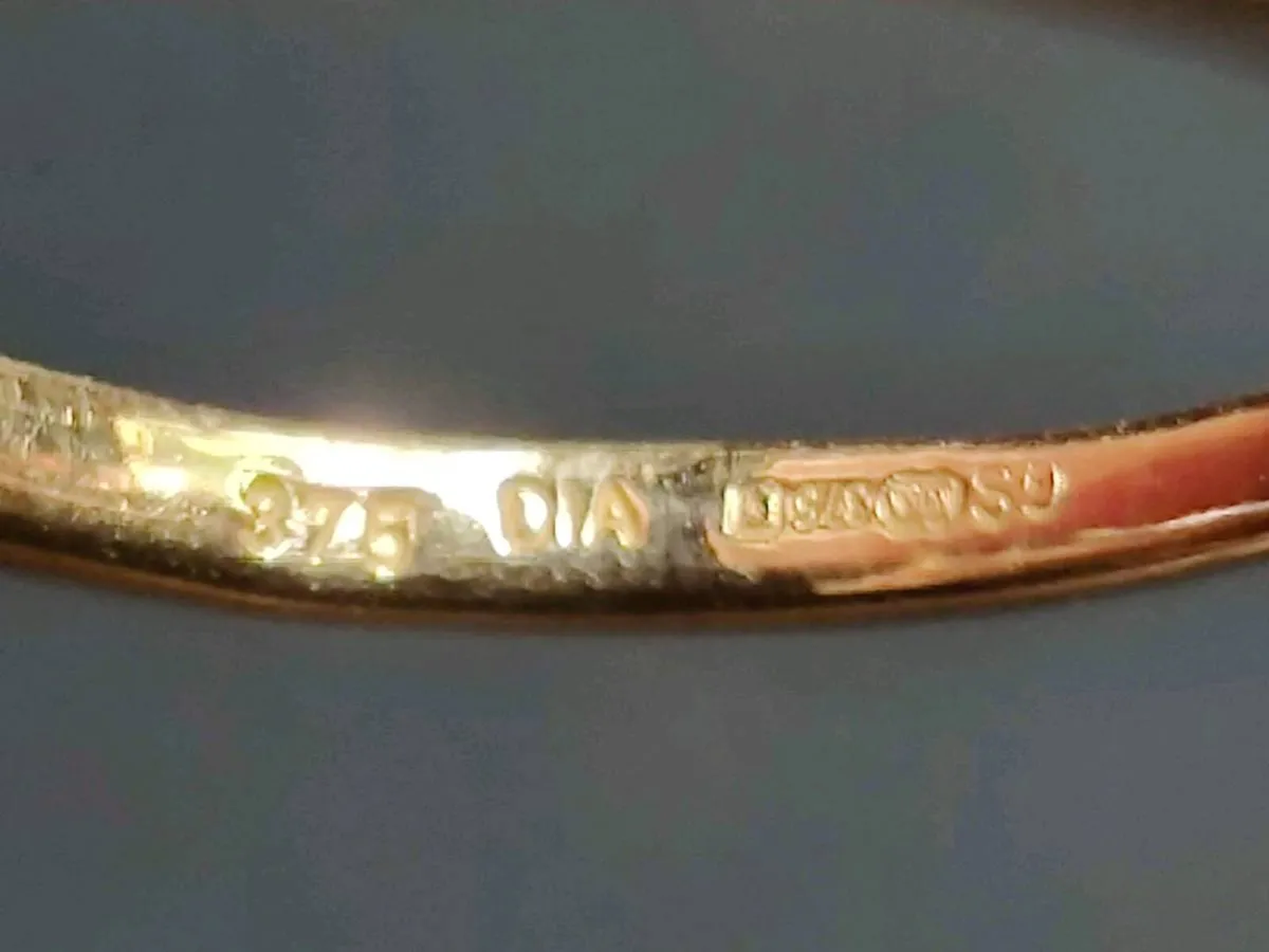 AQUA & DIAMONDS, 9CT White Gold NEW dress Ring ! - Image 3