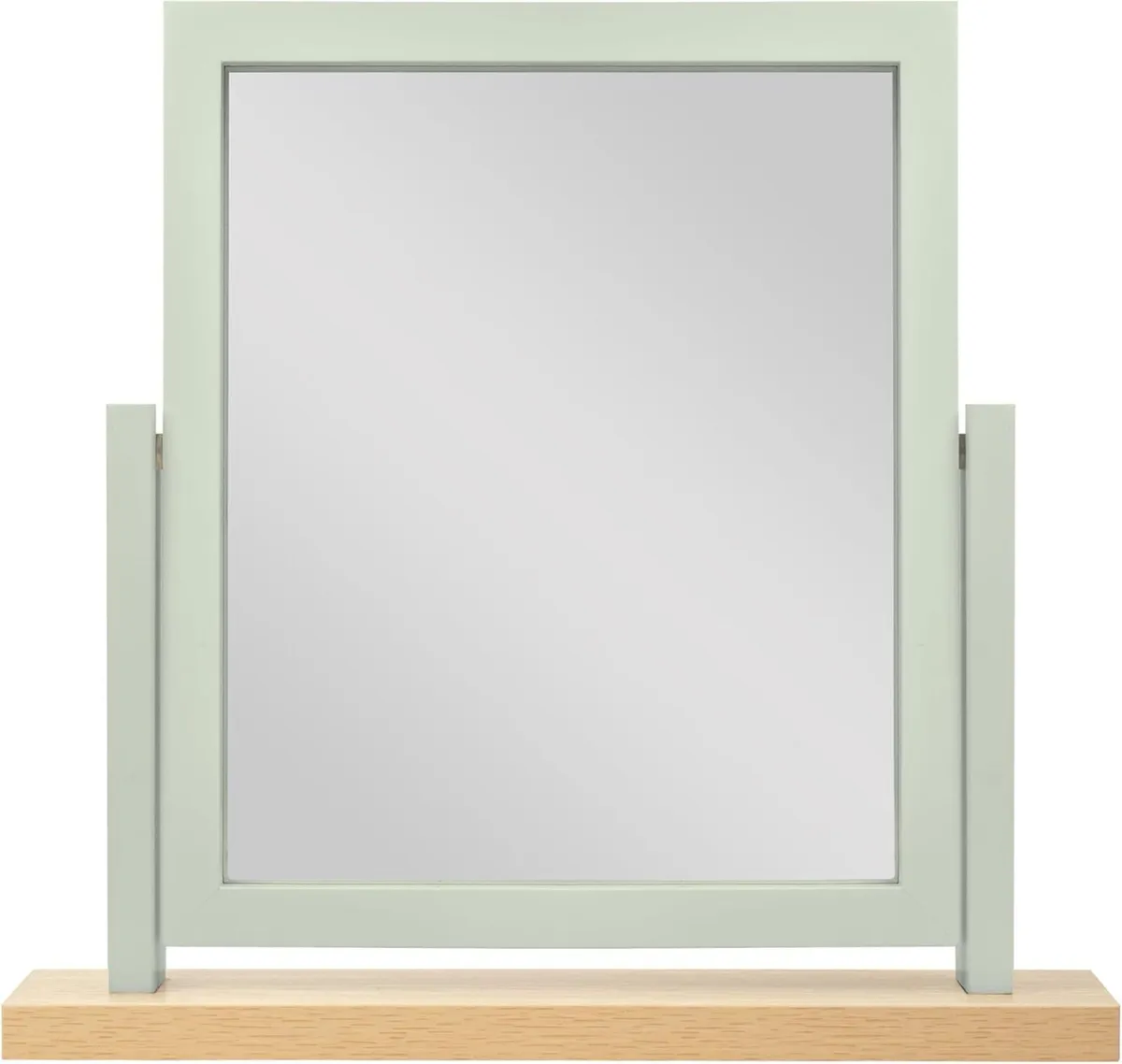 Rectangle Wood Dressing Table Mirror Sage Green - Image 3