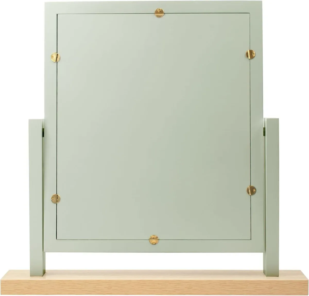 Rectangle Wood Dressing Table Mirror Sage Green - Image 4