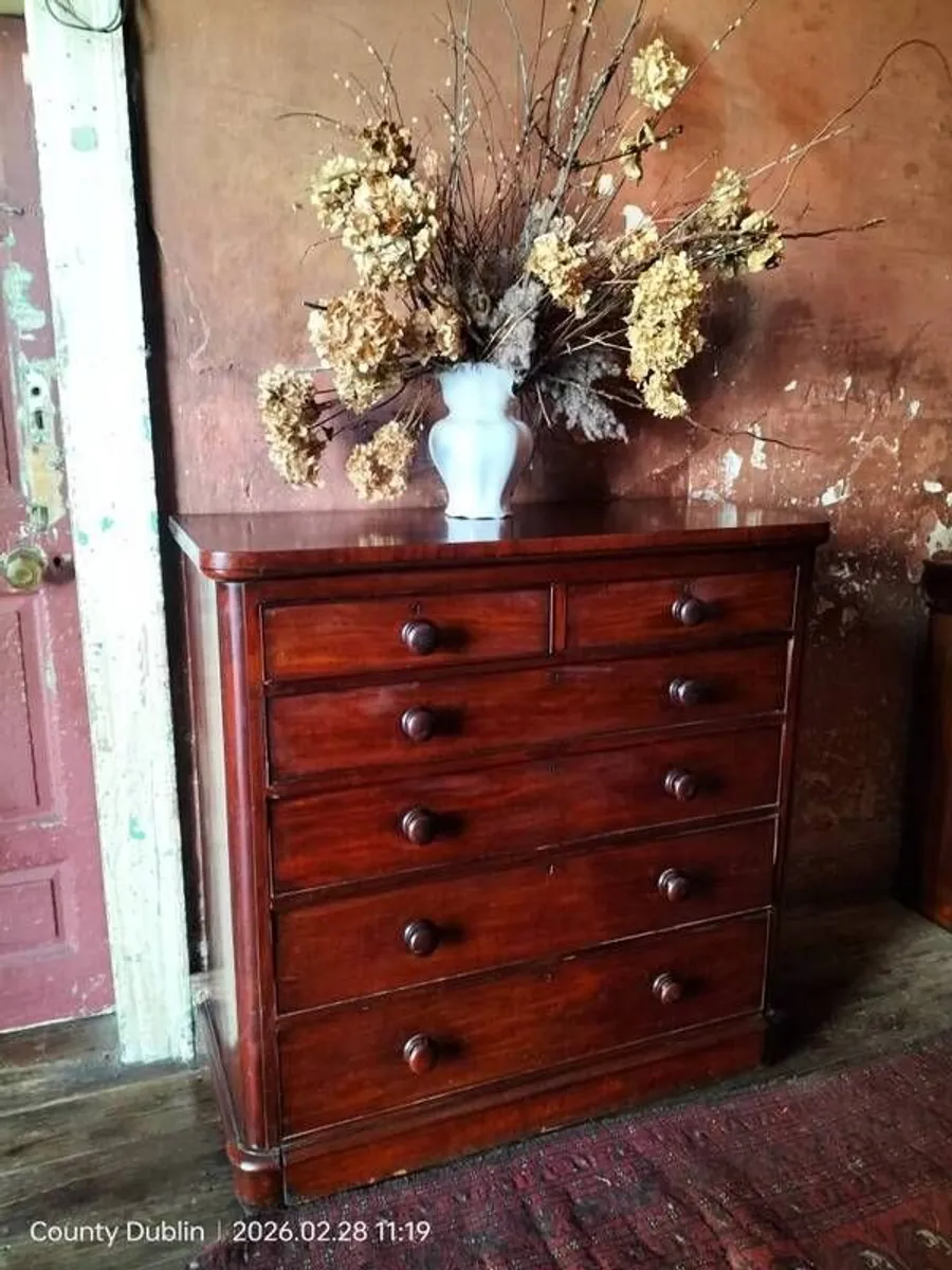Victorian mahogany Chest of Drawers - Image 3