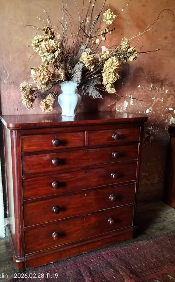 Victorian mahogany Chest of Drawers - Image 4