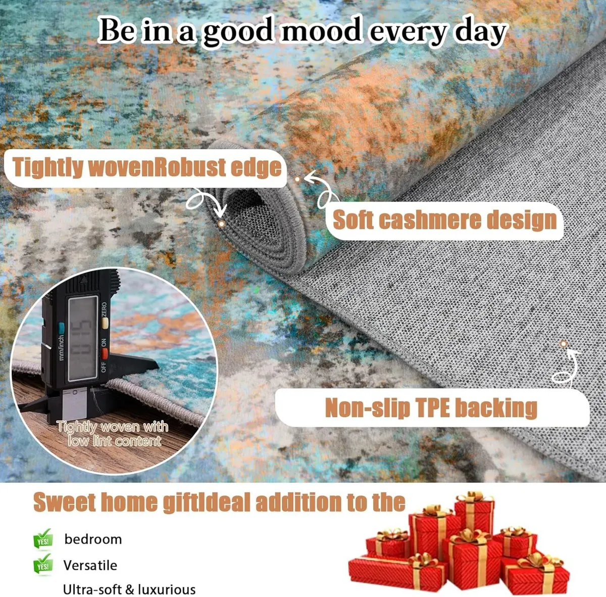 Washable Rugs Living Room Large 160x230cm Area - Image 4