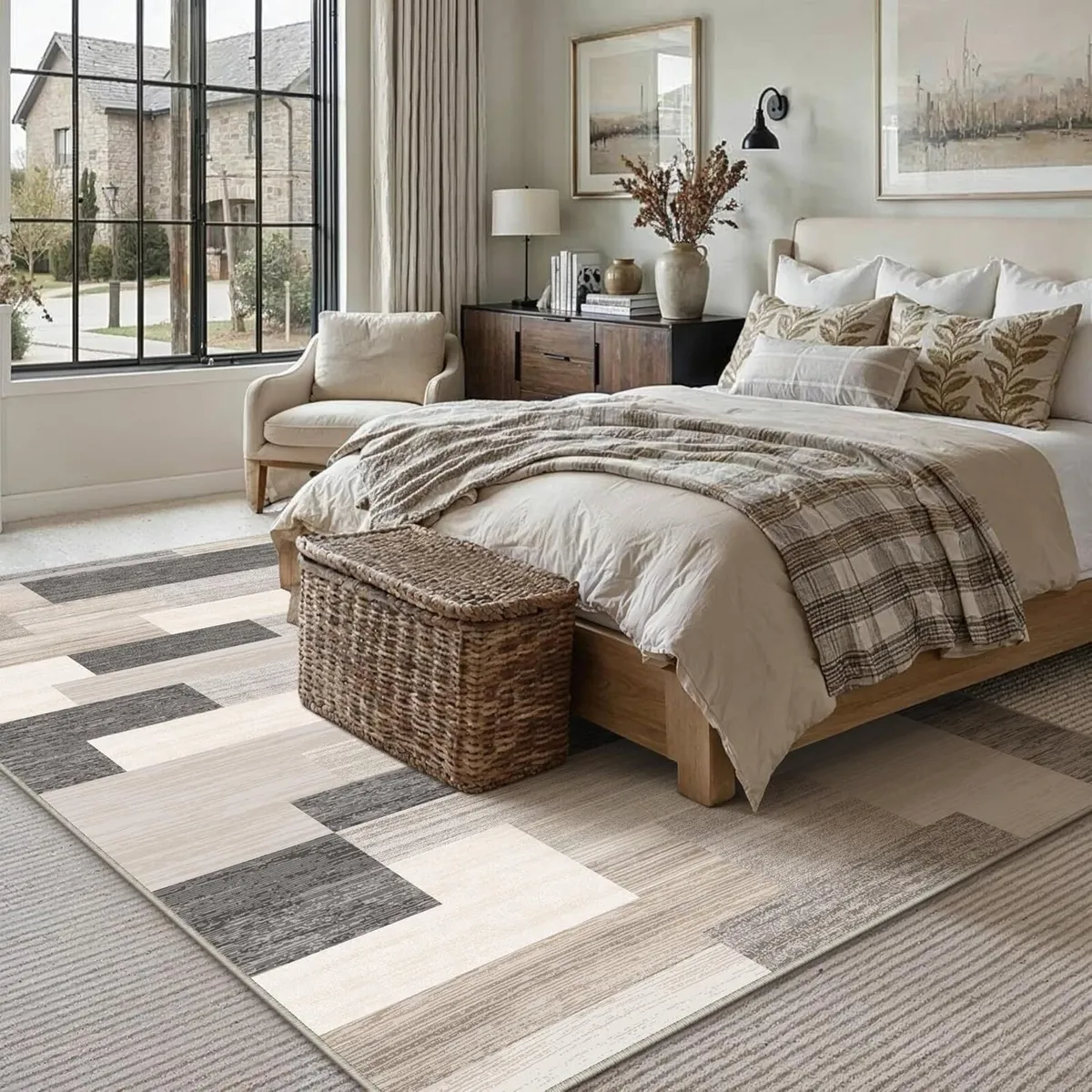 Beige Rugs Living Room Area Rug 200x300cm Bedroom - Image 4