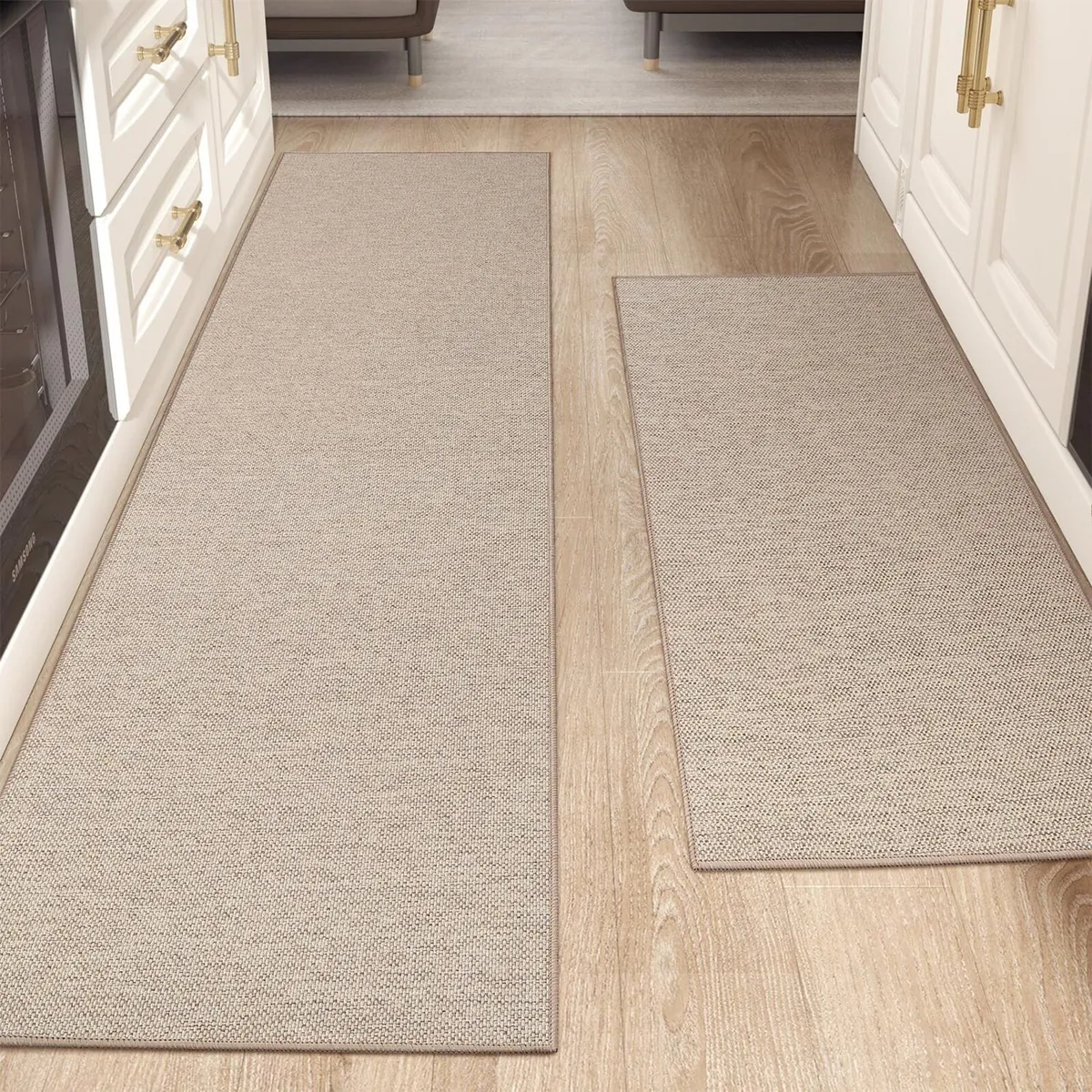 Kitchen Rugs Non Slip Washable 43x120cm+43x180cm - Image 1