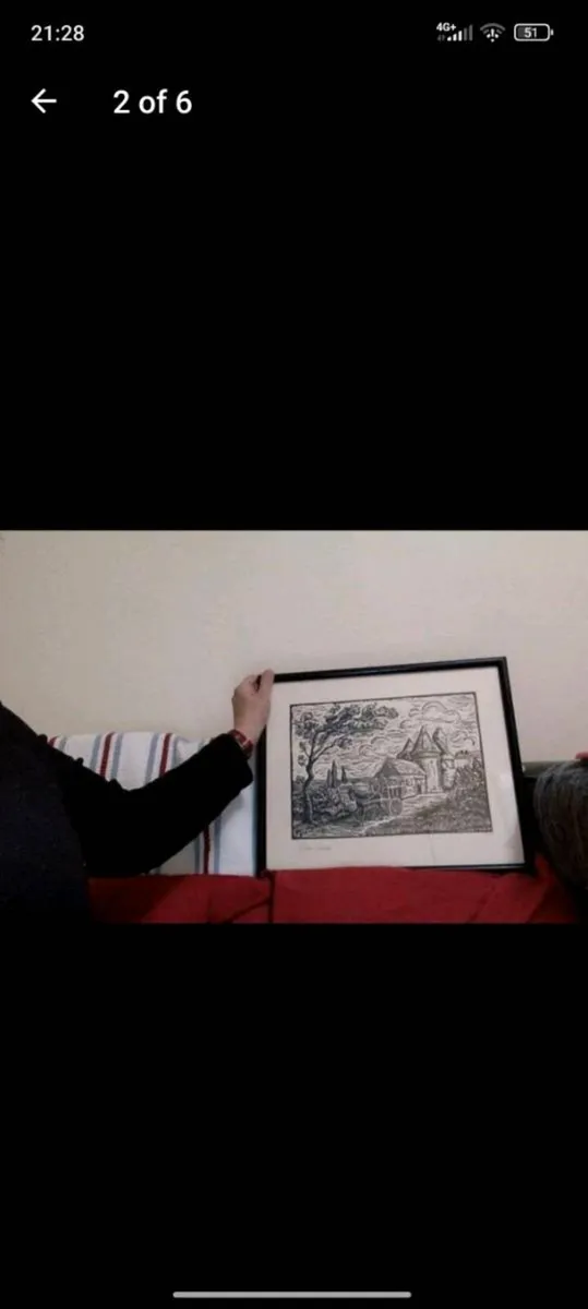 Vintage French Liliane Marin picture - Image 2