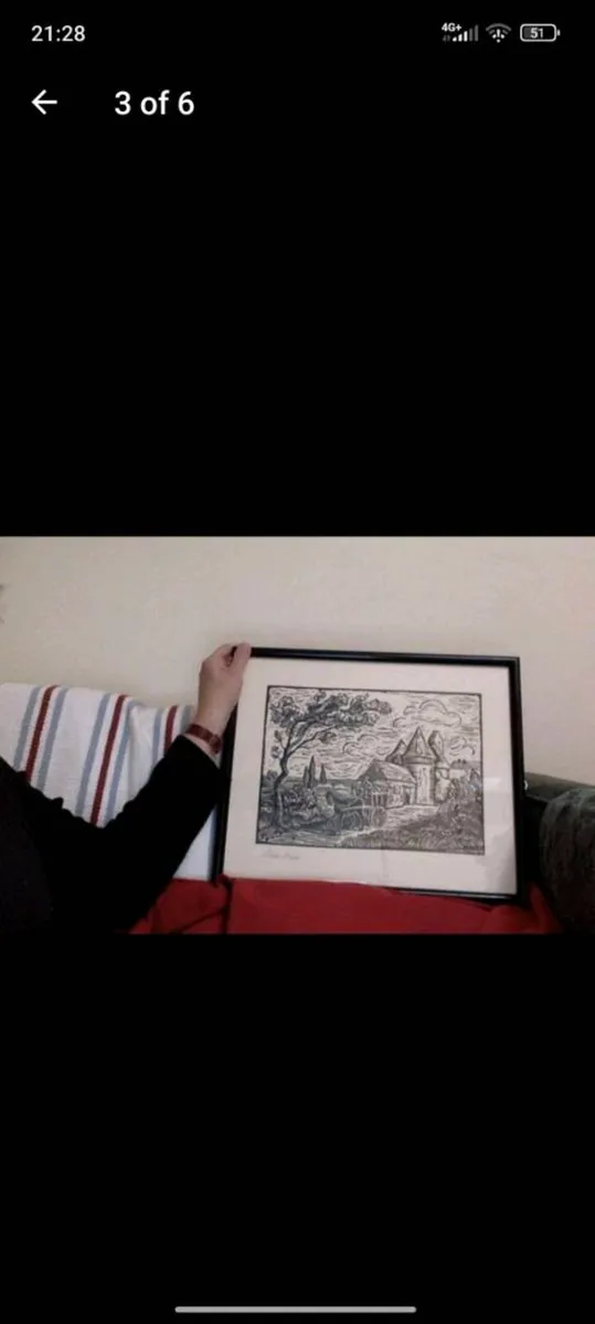 Vintage French Liliane Marin picture - Image 3