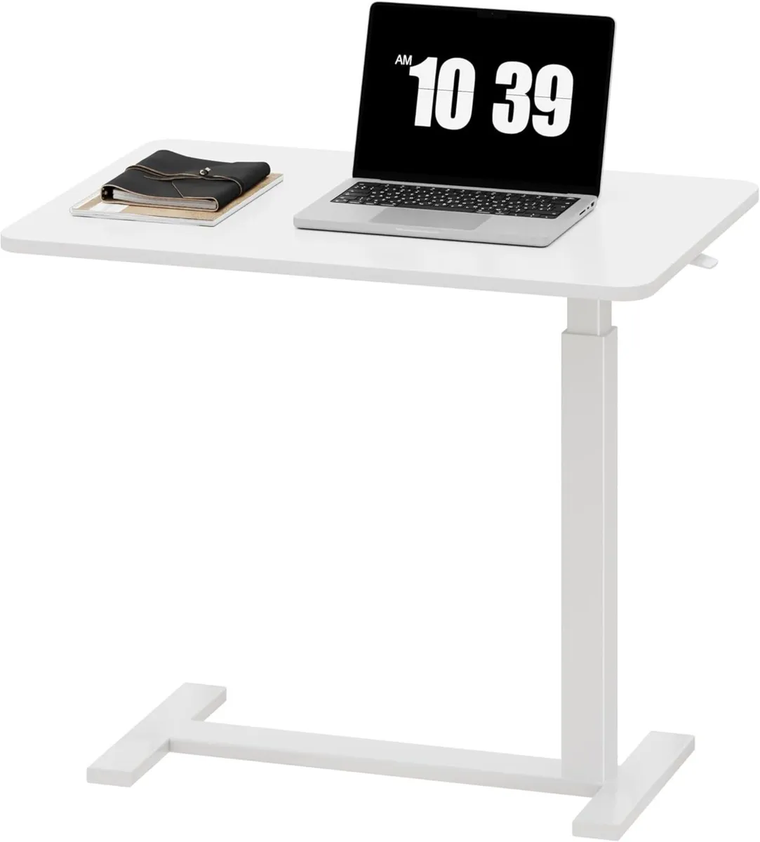 Mobile Standing Desk Over Bed Table with Wheels - Image 1