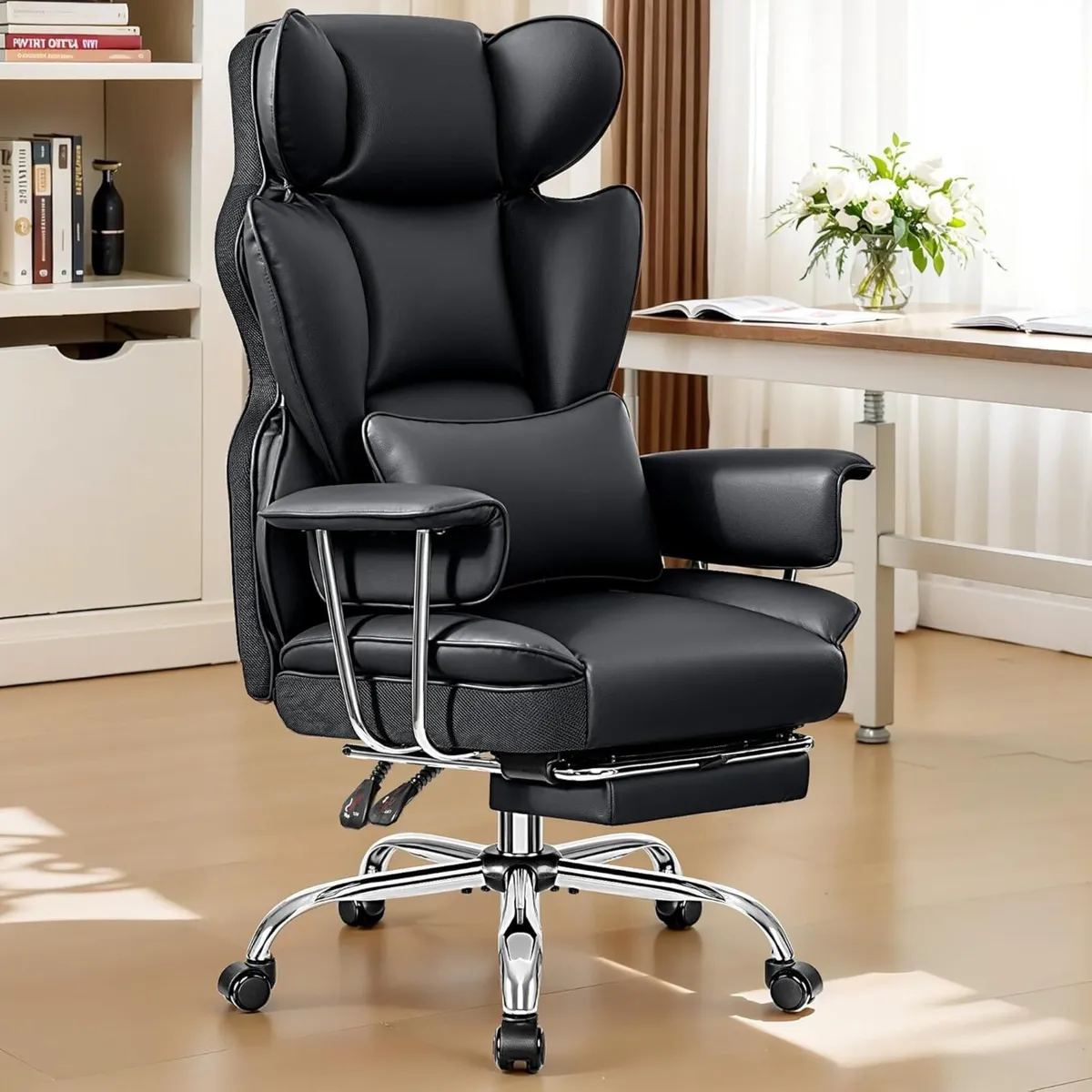 Office Chair Ergonomic Desk with Footrest Height - Image 1