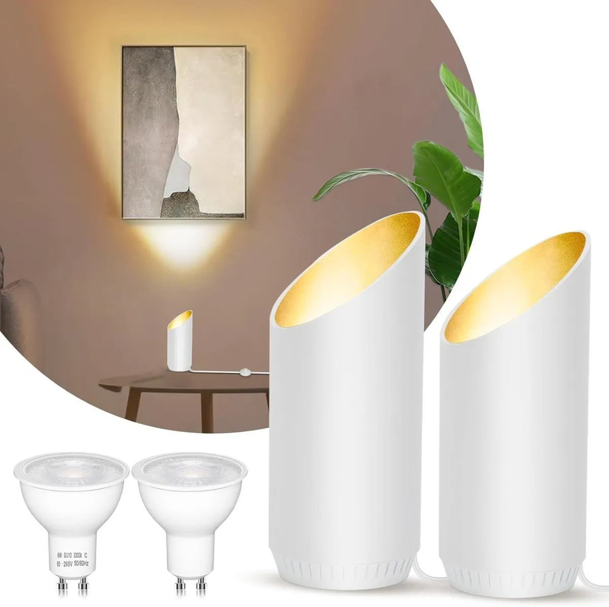 LED Floor Uplighter Spot Lights Indoor with Warm - Image 1