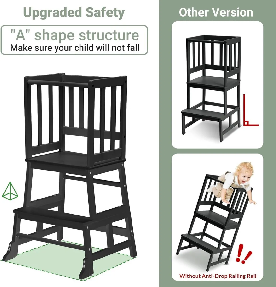 Toddler Kitchen Step Stool Tower - Nursery for - Image 3