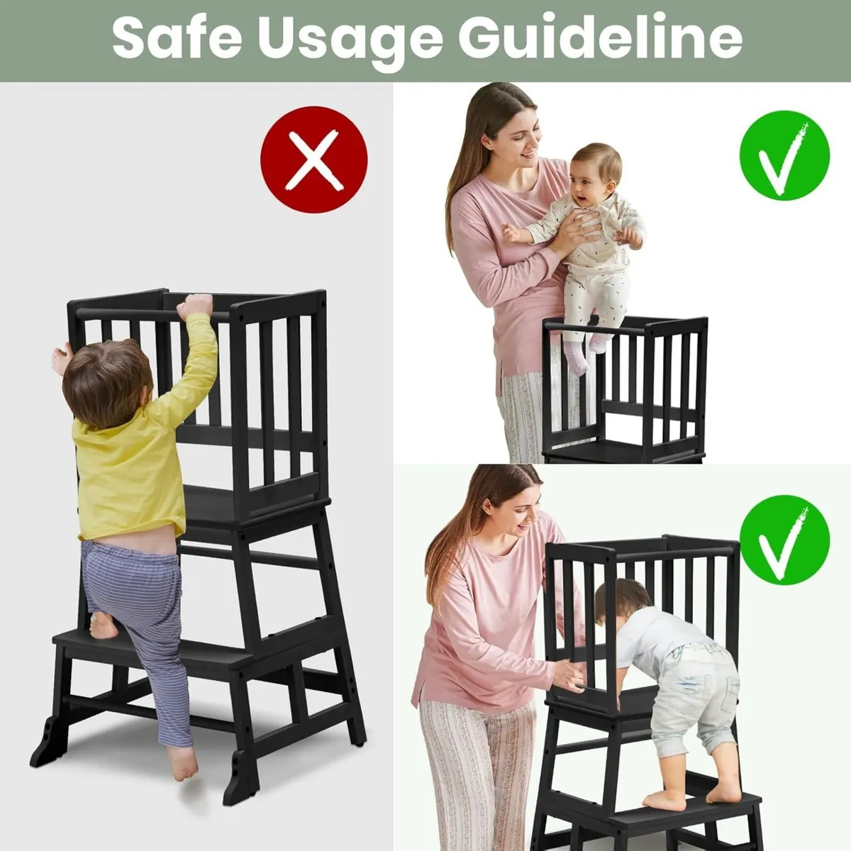 Toddler Kitchen Step Stool Tower - Nursery for - Image 4