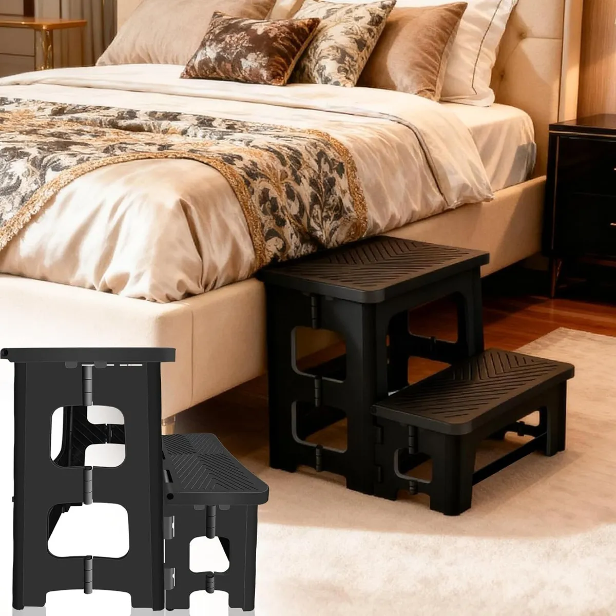8x17inch Collapsible 2-Step Stool Non-Slip Hot - Image 2