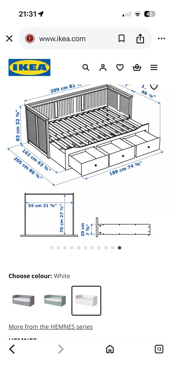 Ikea HEMNES Day Bed - Image 2