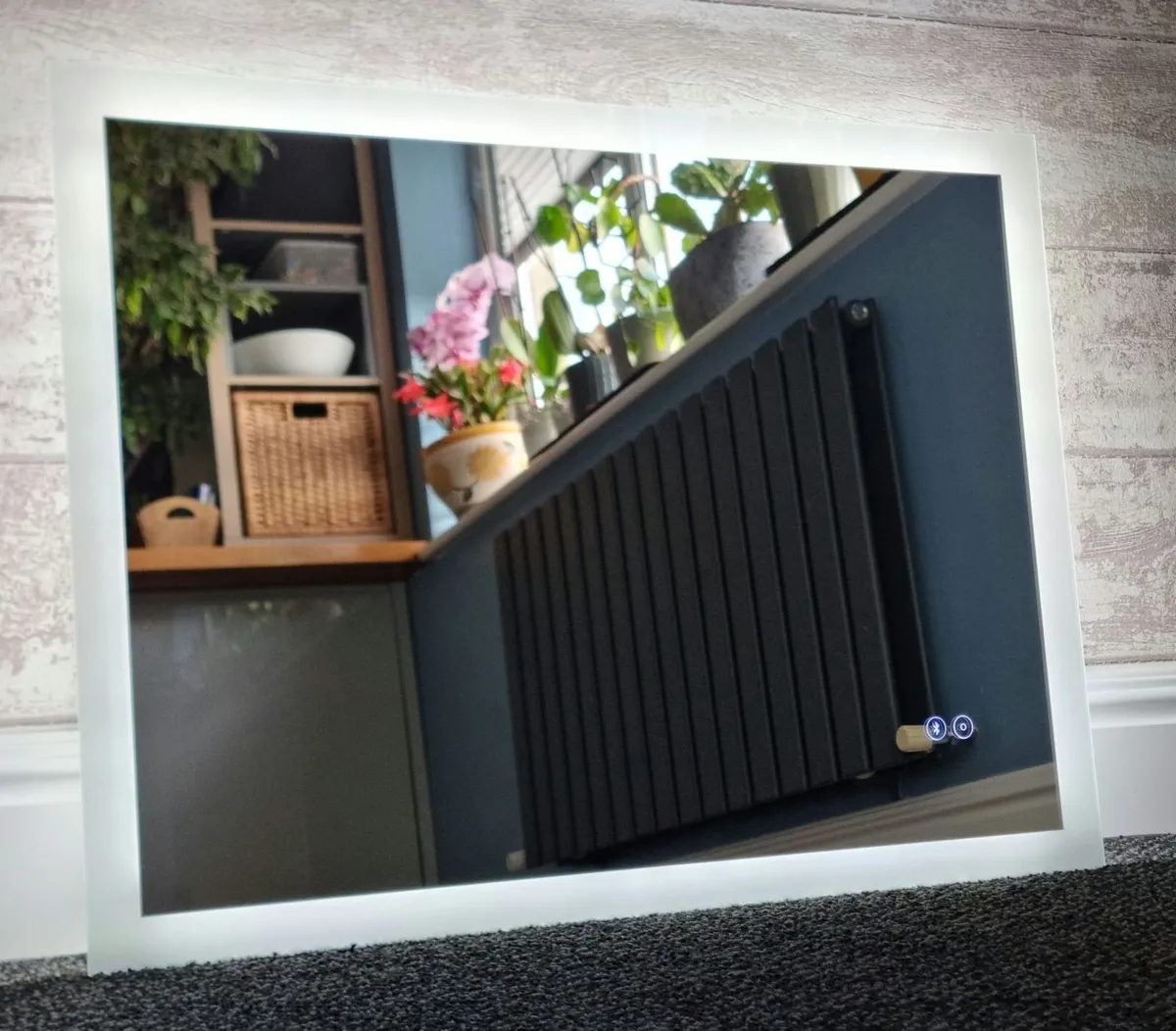 LED Bathroom Mirror 60x80 Defogger Speakers Music - Image 2