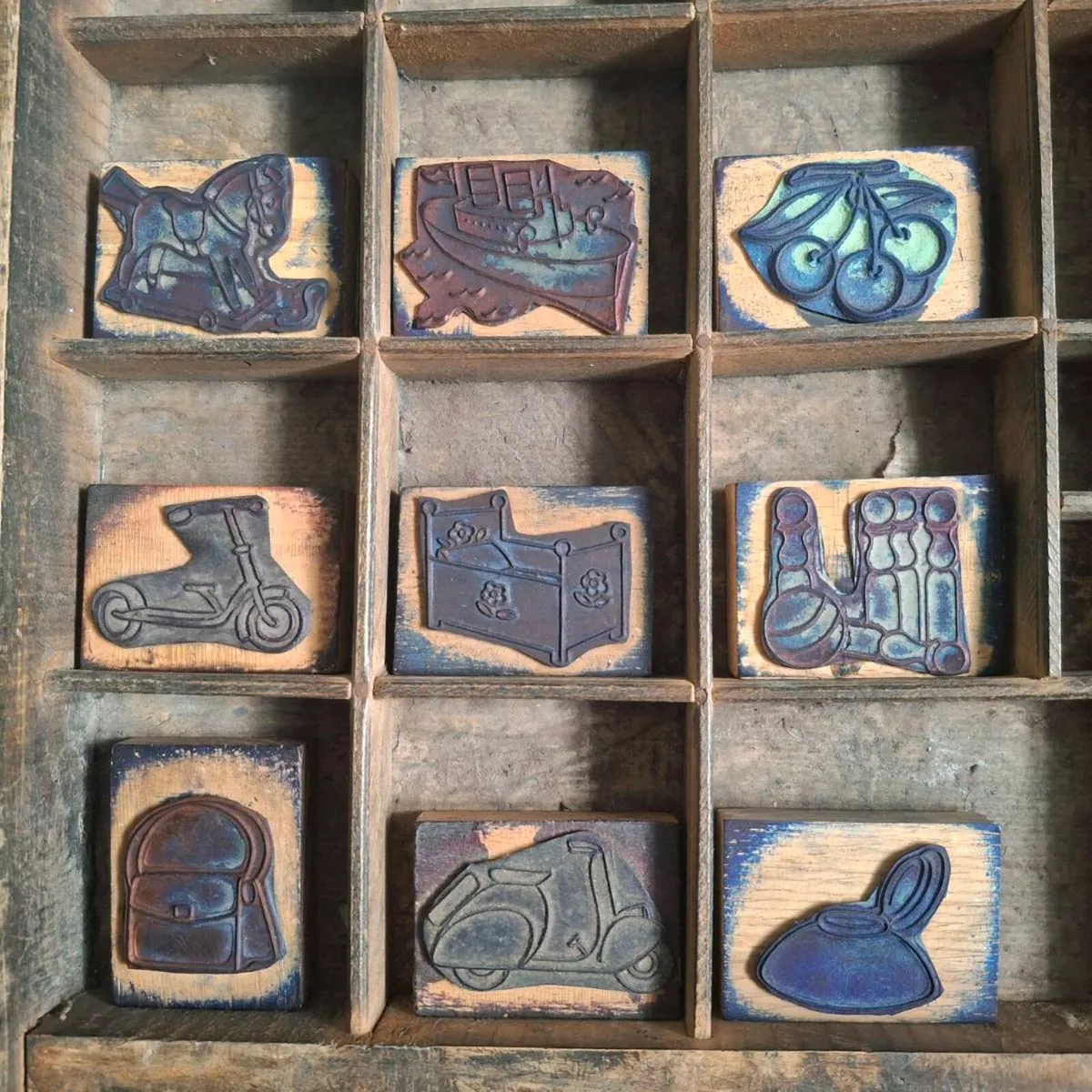 French Letterpress Printing Blocks - Image 1