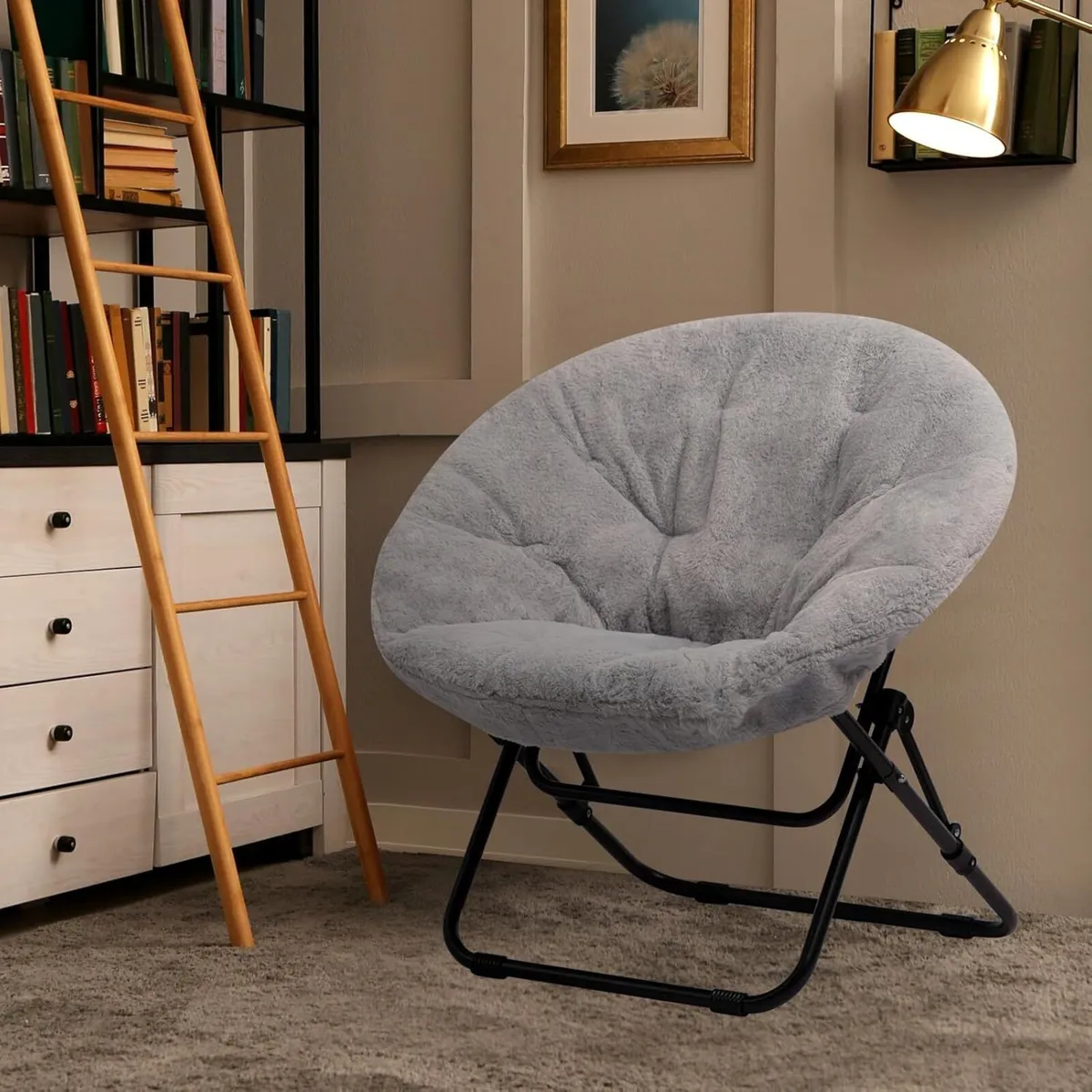 Moon Chair Saucer Comfy Folding Chairs Foldable - Image 4