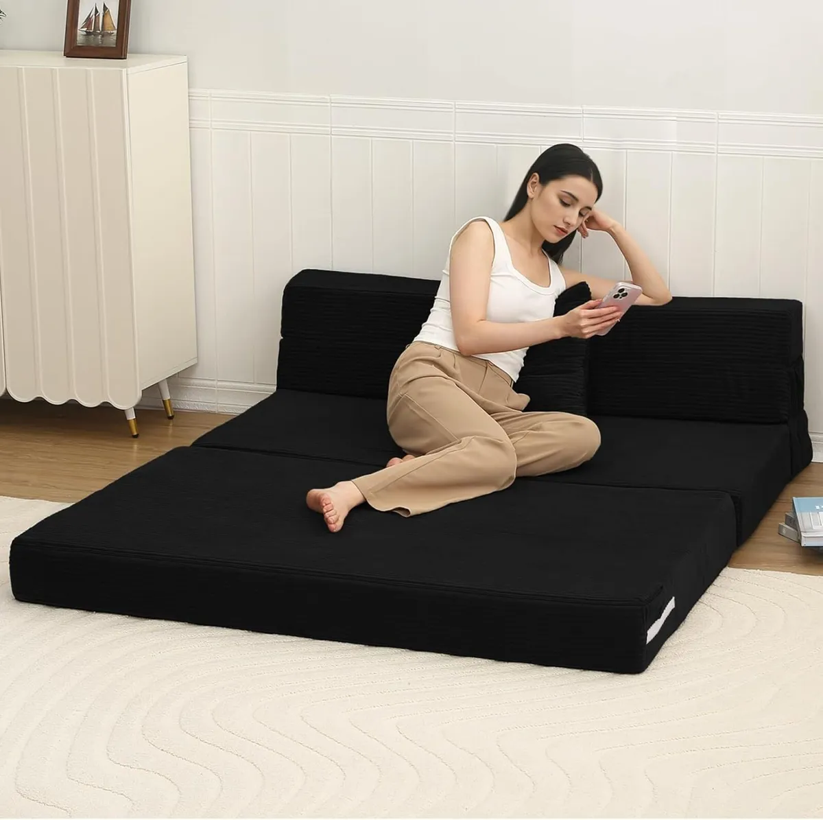 Folding Mattress Double 190x135cm High Density - Image 2