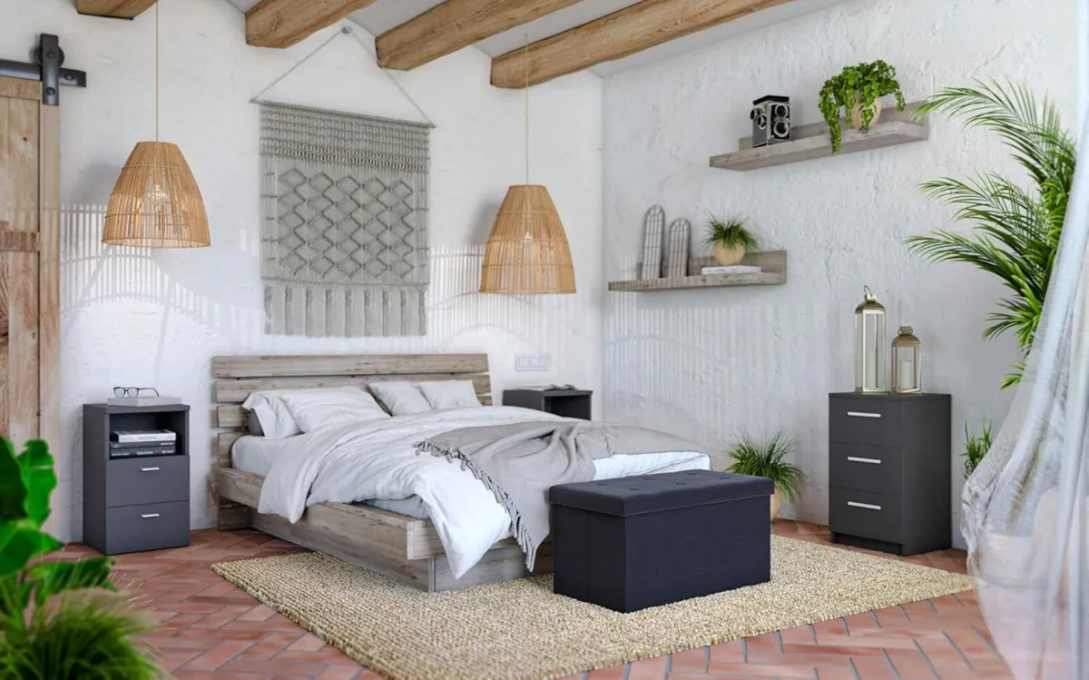 Folding Ottoman Storage Bench XL 38 x 76 cm - Image 2