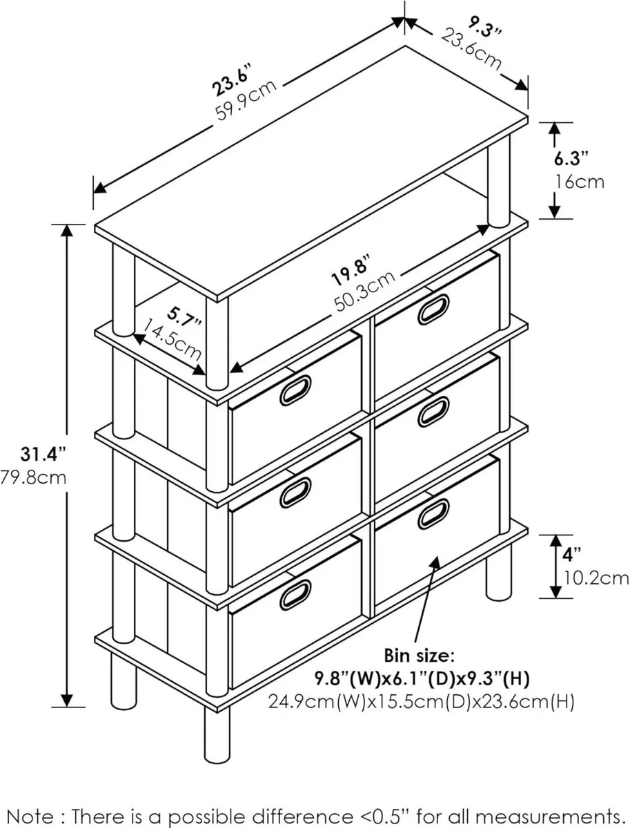 FRANS Entryway Table 4-Tier Toolless Assembly - Image 2