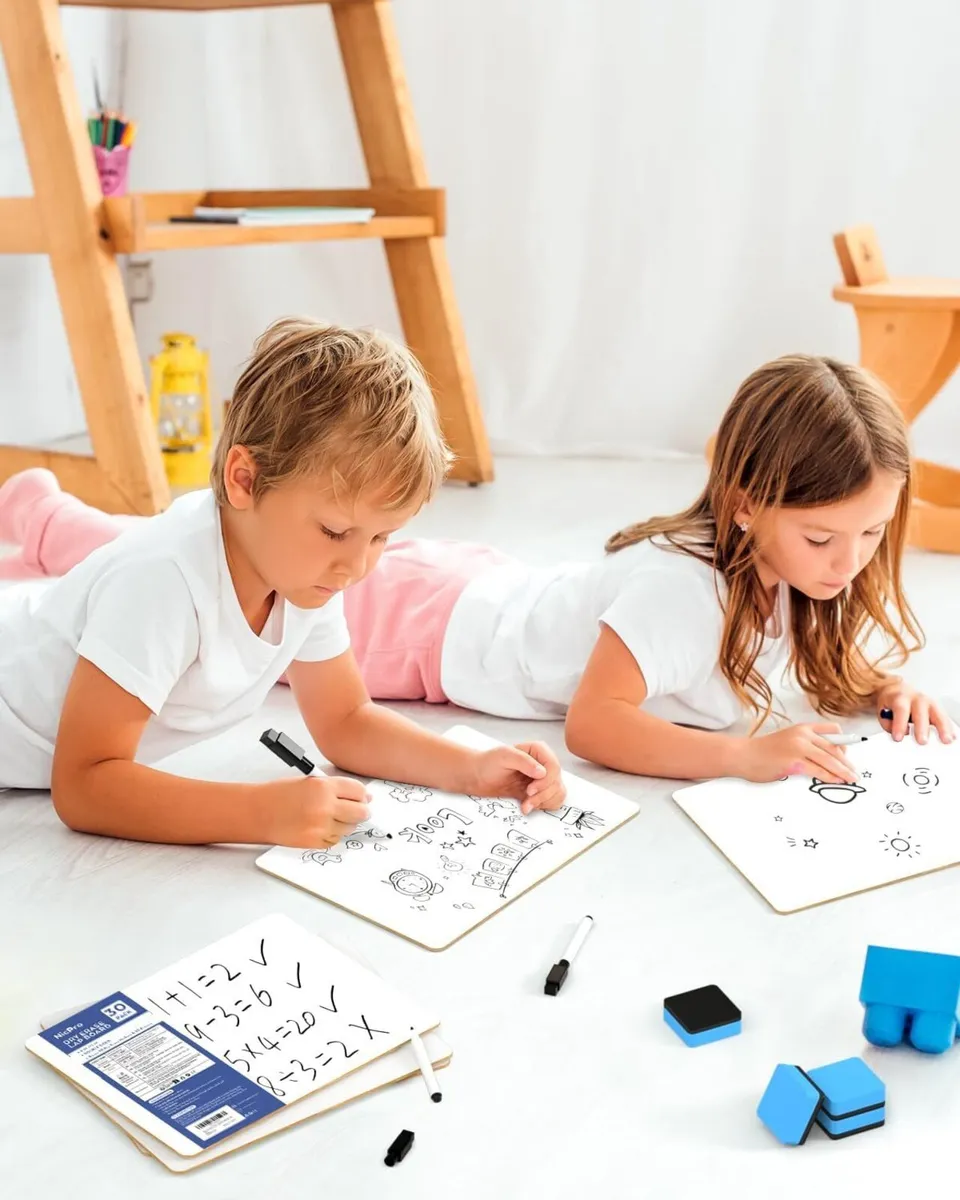 30 Pack Dry Erase Mini Whiteboard A4 22 x cm - Image 2