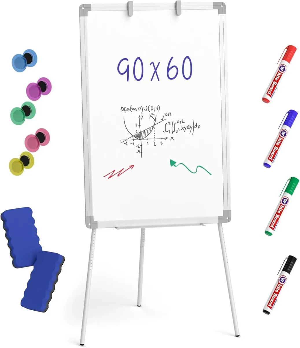 Flip Chart Whiteboard with Stand 90 x 60cm - Image 1