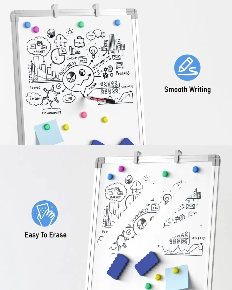 Flip Chart Whiteboard with Stand 90 x 60cm - Image 4